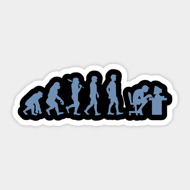 Evolution of Gamer Gamer Nerd Geek Progamer Sticker by HBfunshirts